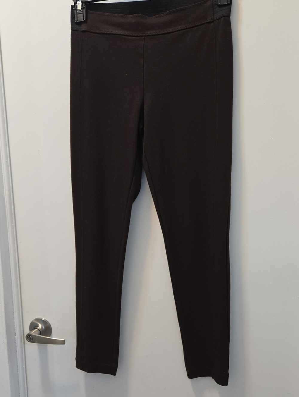 Talbots Dark Brown Ponte Slim Leggings
